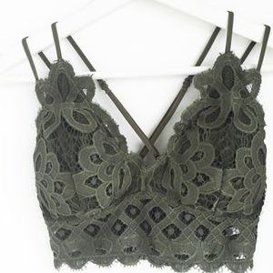 Dark Olive Lace Bralette